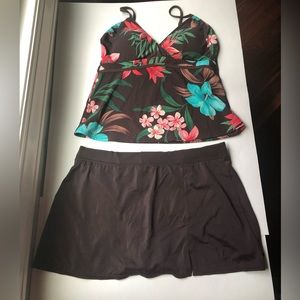 Bathing suit floral print size 12